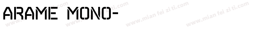 Arame Mono字体转换
